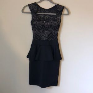 Tight, peplum dress